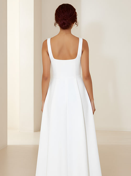 Liza-Square Neck Dress - Vessita