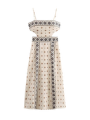 Aven-Vintage Print Dress - Vessita