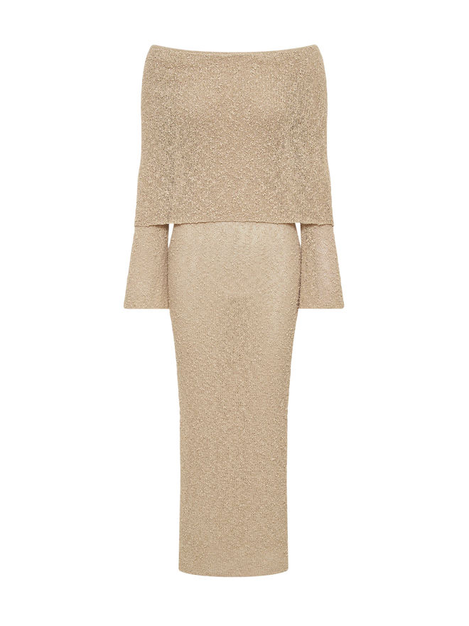 Cleo-Sheer Knit Dress