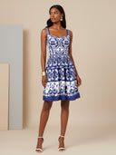 Solea-Vintage Floral Dress - Vessita