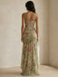 Elva-Ruffle Slit Dress