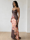 Hira-Satin Maxi Dress