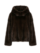 Leni-Faux Fur Cape