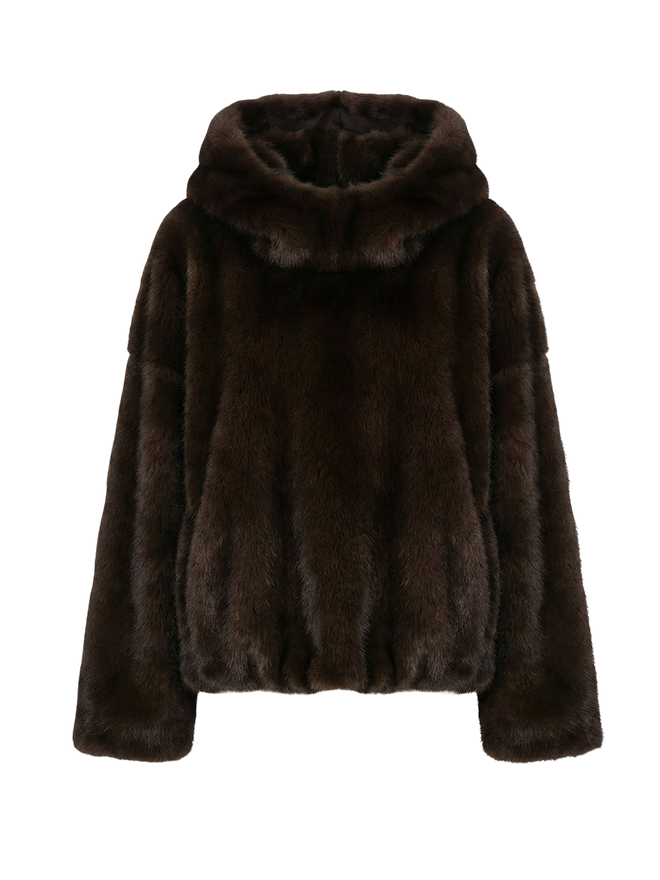 Leni-Faux Fur Cape
