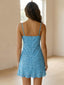 Lily-Tie Front Mini Dress - Vessita
