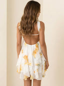 Liora-Floral Chiffon Dress