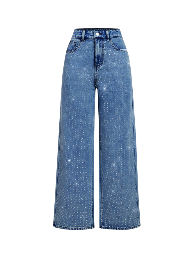 Lia-Glow Wide Jeans