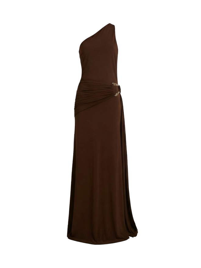 Mira-One Shoulder Gown