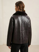 Nina-Leather Fur Jacket
