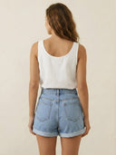 Pia-Luxe Denim Shorts