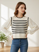 Lila-Stripe Knit
