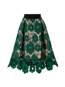 Liora–Floral Lace Skirt - Vessita