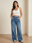 Nora-Luxe Wide Jeans