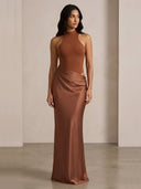 Noelle-Sculpt Maxi Dress - Vessita