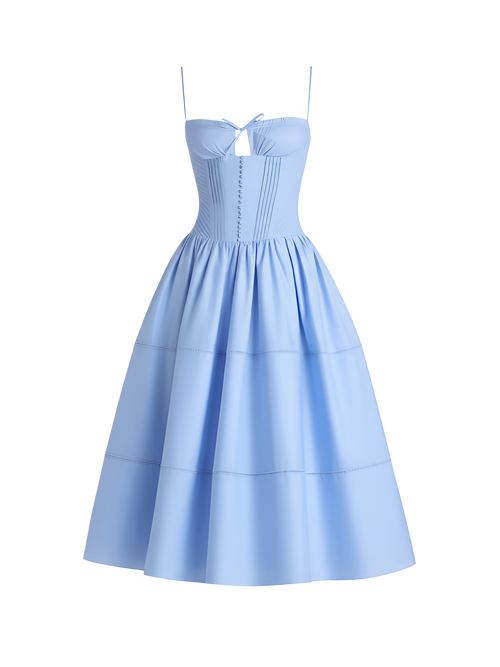 Rina-Romantic Midi Dress - Vessita