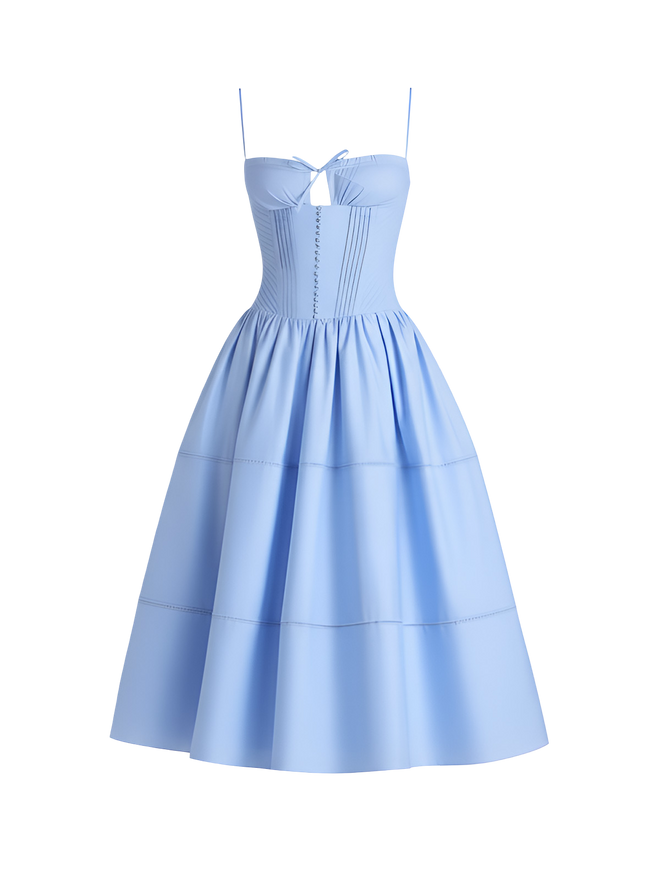 Rina-Romantic Midi Dress - Vessita