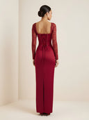 Nora-Crimson Lace