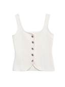 Lina-Button Knit Top