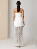 Ziora-Lace Overlay Dress