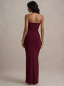 Lina-Ruched Maxi Gown