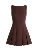 Eris-Pleated Mini Dress - Vessita