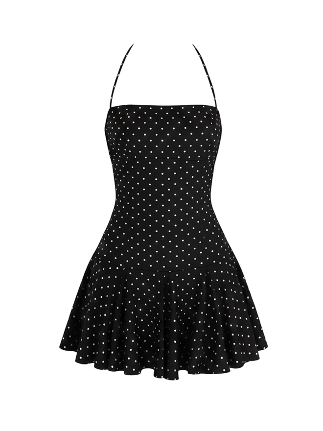 Diana-Dot Flare Suit
