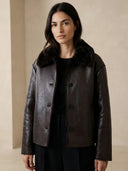 Nina-Leather Fur Jacket