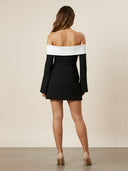 Faye-Off Shoulder Dress - Vessita