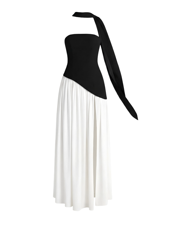 Nova-Elegant Split Dress - Vessita