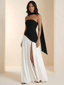 Nova-Elegant Split Dress - Vessita