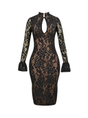 Mila-Black Lace Midi