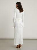 Lavi-Textured Long Dress - Vessita