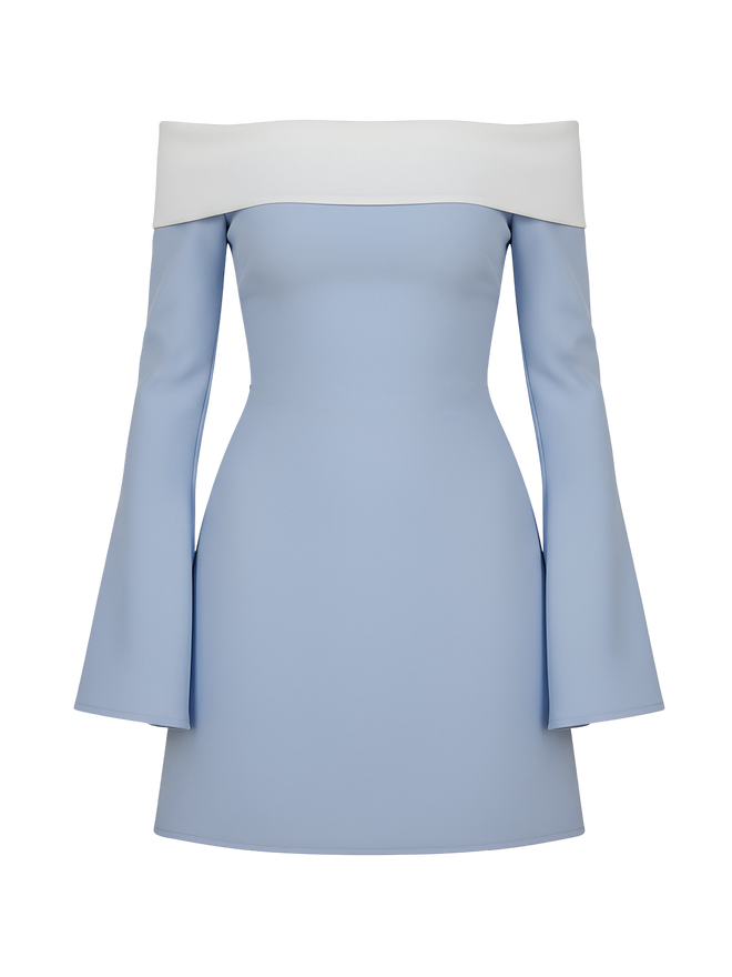 Faye-Off Shoulder Dress - Vessita