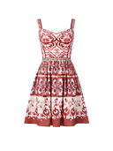 Solea-Vintage Floral Dress - Vessita