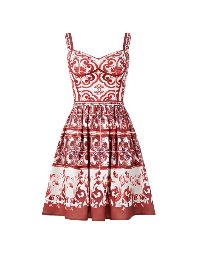 Solea-Vintage Floral Dress - Vessita