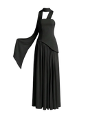 Nera-Asymmetry Slit Dress