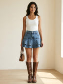 Kira-Muse Denim Skirt