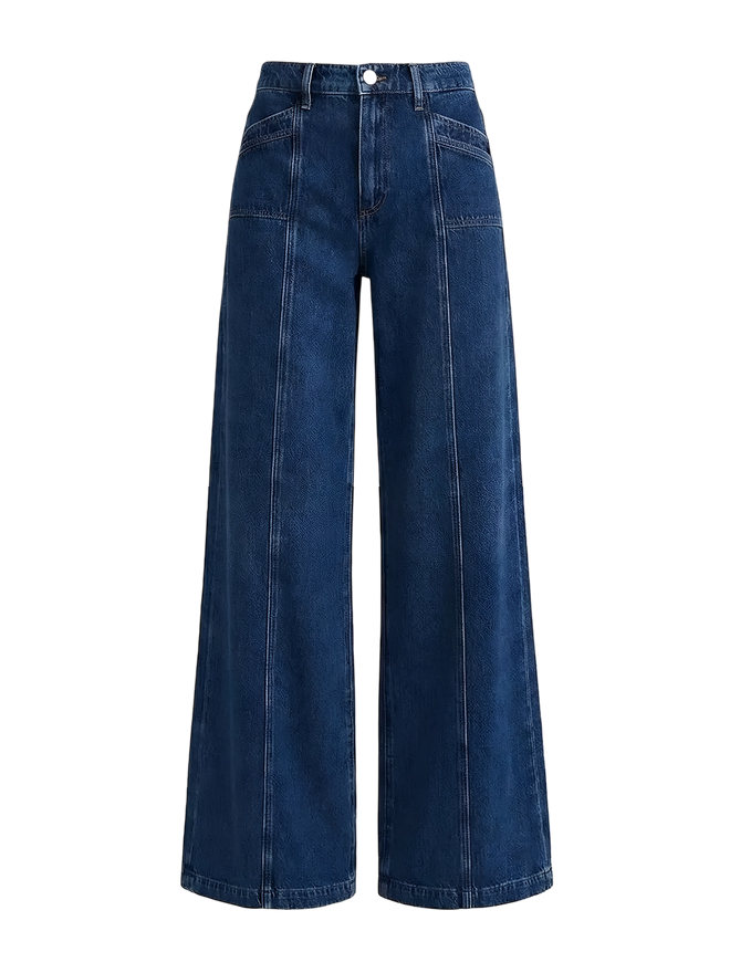 Luna-Wide Denim Pants