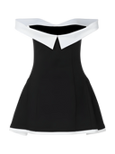 Luxe Contrast Mini Dress