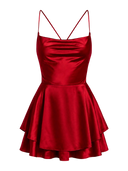 Satin Flare Romper