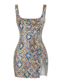 Luxe Diamond Mini Dress