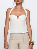 Lila-Pink Halter Top