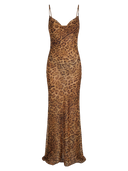 Anna-Leopard Drape Maxi - Vessita