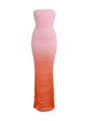 Purea-Ruched Ombre Dress