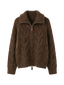 Ayla-Cable Knit Zip - Vessita