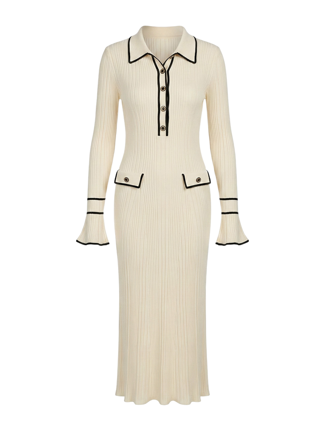 Nola-Rib Knit Dress