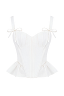 Tina-Ribbon Corset Top