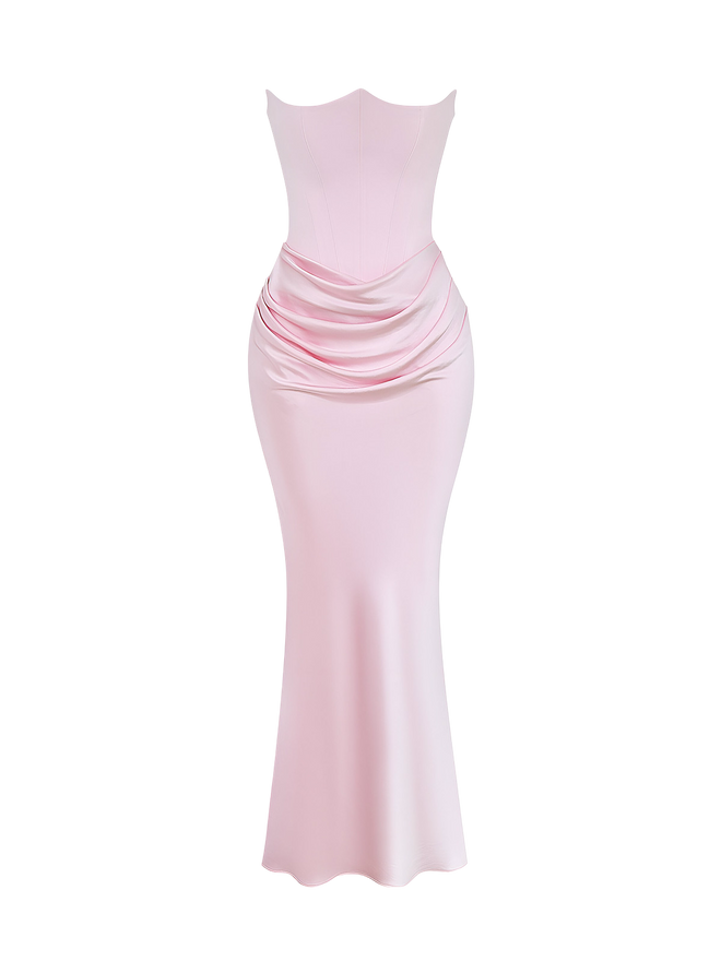Alba-Drape Maxi Gown