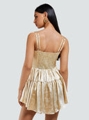 Elena-Satin Corset Dress