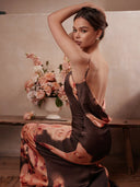 Alina-Satin Maxi Dress